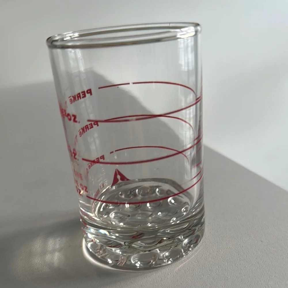 Vintage Glass Pharmaceutical Measuring Glass with Weighted Bottom